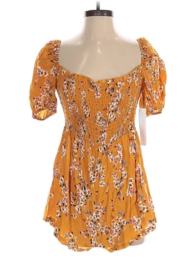 Pre-owned Flynn Skye Romper In Orange