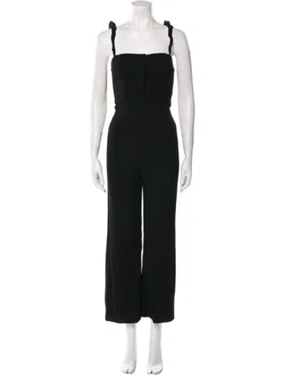 Pre-owned Flynn Skye Square Neckline Jumpsuit In Black