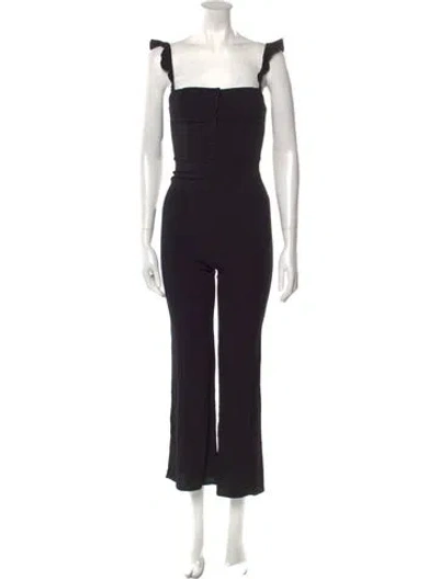 Pre-owned Flynn Skye Square Neckline Jumpsuit In Black