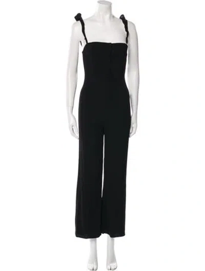 Pre-owned Flynn Skye Square Neckline Jumpsuit In Black