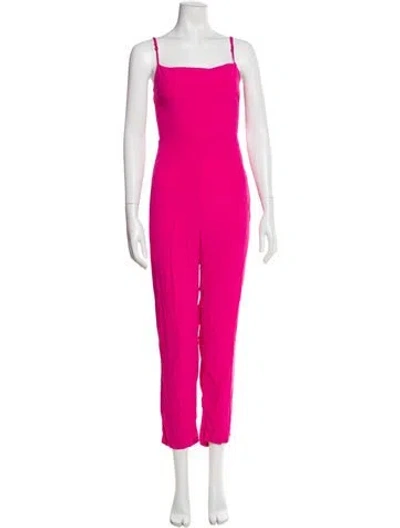 Pre-owned Flynn Skye Square Neckline Jumpsuit In Pink