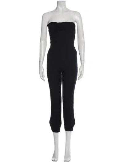 Pre-owned Flynn Skye Strapless Jumpsuit In Blue