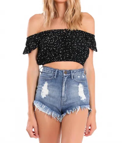 Flynn Skye Tori Top In Stardust In Black