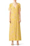 FLYNN SKYE TOUCH OF HONEY ALE MAXI DRESS IN YELLOW