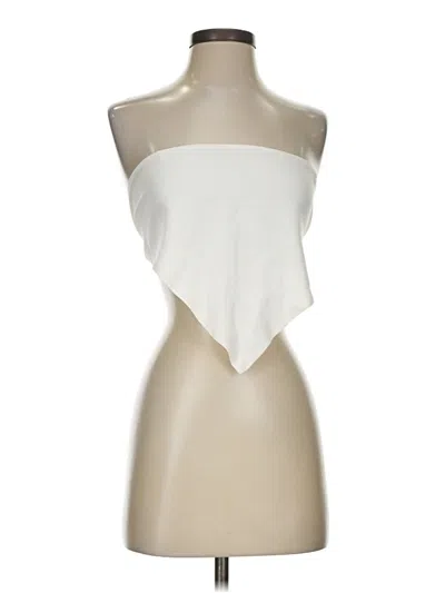 Pre-owned Flynn Skye Tube Top Ivory Strapless Neckline Tops