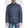 Flynt Diamond Quilted Jacket In Navy