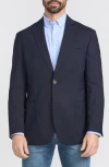 Shop Flynt Journey Navy Solid Wool Sport Coat