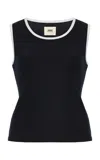 Fm 669 The 03 Cotton Tank Top In Black