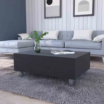 Fm Furniture Boston Lift Top Coffee Table In Black