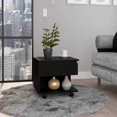 Fm Furniture Portland Lift Top Coffee Table In Black