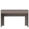 Fm Furniture Tampa Writing Computer Desk, Two Drawers In Grey