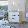 Fm Furniture Washington Three Drawer Dresser In White