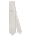 F.marino Pointed-tip Tie In White