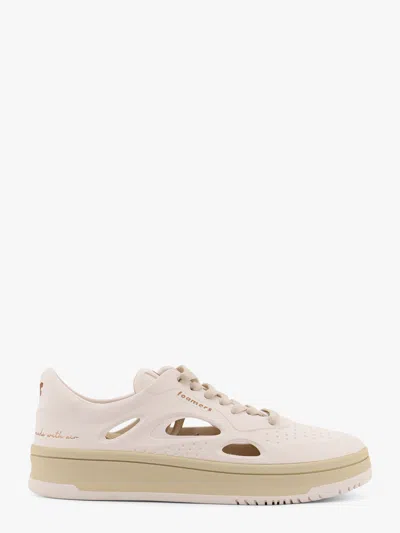 Foamers Low-top Foam Sneakers With Lateral Openwork In Brown