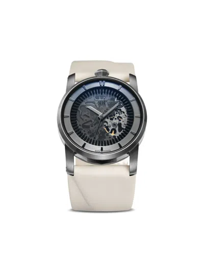 Fob Paris Leather Skeleton 36mm In Black
