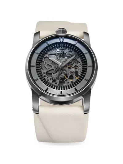 Fob Paris R413 Skeleton 41mm Watch In Neutral