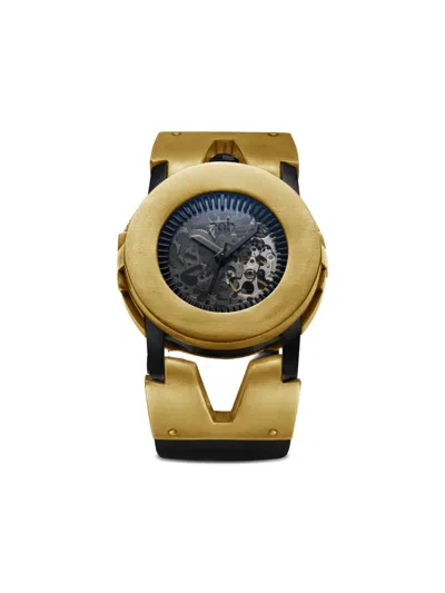 Fob Paris Skeleton 41mm Watch In Gold