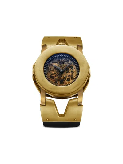 Fob Paris Skeleton 41mm Watch In Gold