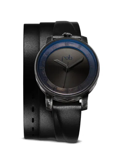 Fob Paris X Gaspard Hex Torch 36mm Watch In Black