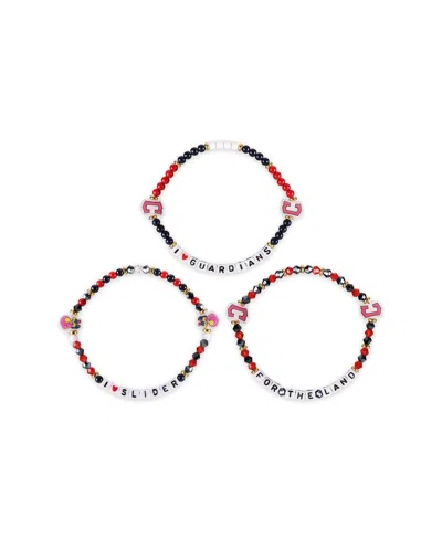 Foco Cleveland Guardians 3-pack Friendship Bracelet