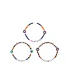 Foco Houston Astros Friendship Bracelet, Set Of 3 In No Color
