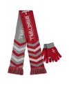 Foco Red Houston Rockets Glove & Scarf Combo Set In Red