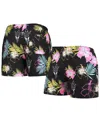 Foco Men's  Black Arizona State Sun Devils Neon Floral Swim Trunks In Black