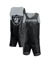 Foco Men's  Black Las Vegas Raiders Colorblock Mesh V-neck And Shorts Set In Black
