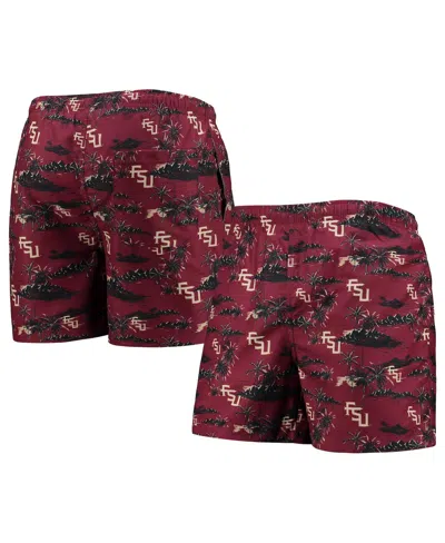 FOCO MEN'S FOCO GARNET FLORIDA STATE SEMINOLES ISLAND PALM SWIM TRUNKS