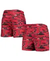 Foco Men's  Red Texas Tech Red Raiders Island Palm Swim Trunks In Red