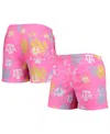 Foco Men's  Pink Michigan Wolverines Neon Floral Swim Trunks In Pink