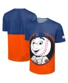 Foco Men's Royal/orange New York Mets Big Logo Mascot T-shirt In Blue