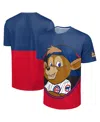 Foco Men's Royal/red Chicago Cubs Big Logo Mascot T-shirt In Blue