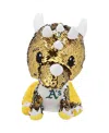 Foco Oakland Athletics Sequin Dragon Plush Toy In Gold