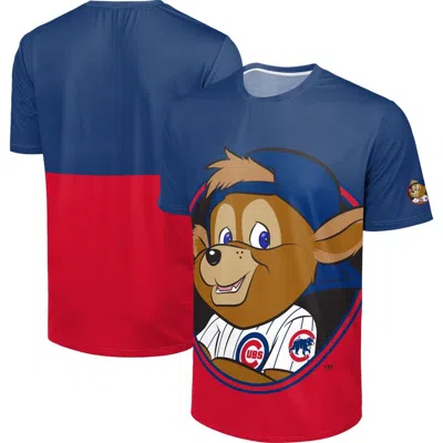 Foco Royal/red Chicago Cubs Big Logo Mascot T-shirt