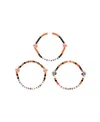 Foco San Francisco Giants 3-pack Friendship Bracelet Set In Transparent