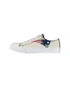 Foco Women's  Cream New England Patriots Low Top Canvas Shoes In Cream