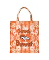 Foco Women's  Denver Broncos Script Wordmark Tote Bag In Orange