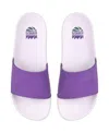Foco Women's  Sacramento Kings Script Wordmark Slide Sandals In White