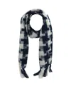 Foco Women's Women's  Vegas Golden Knights Checkered Woven Blanket Scarf In Black,white