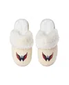 Foco Washington Capitals Open Back Slippers In Cream