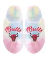 Foco Youth Boys And Girls  Chicago Bulls Rainbow Script Slippers In Multi