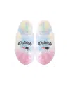 Foco Youth Boys And Girls  Atlanta Braves Rainbow Script Slippers In Multi