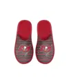 Foco Youth Boys And Girls  Tampa Bay Buccaneers Scuff Wordmark Slide Slippers In Red