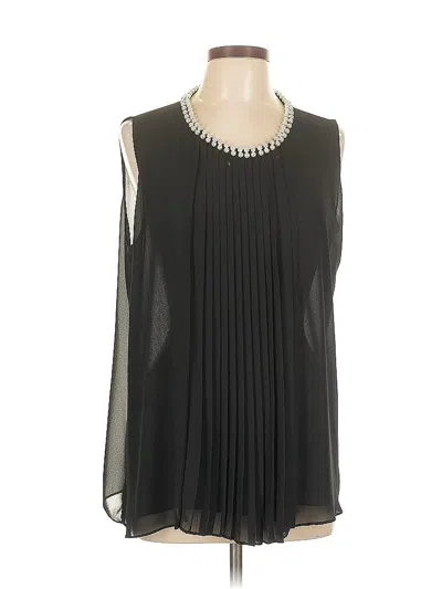 Pre-owned Focus 2000 Sleeveless Blouse In Black