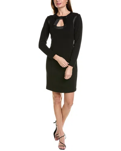 Focus By Shani Bow Sheath Dress In Black