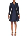Focus By Shani Women's Dupioni Wrap A-line Dress
