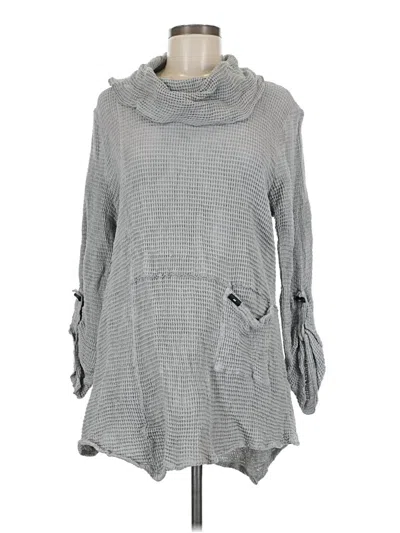 Pre-owned Focus Casual Life Long Sleeve Turtleneck In Gray