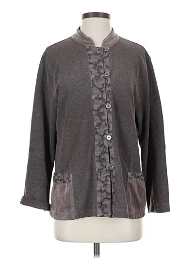 Pre-owned Focus Kimono In Gray