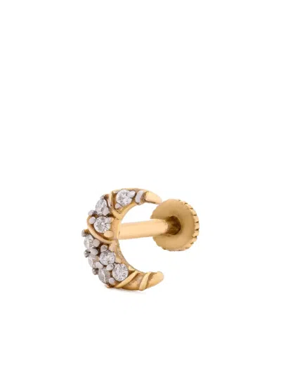 Foen 14k Yellow Gold Monar Diamond Earring